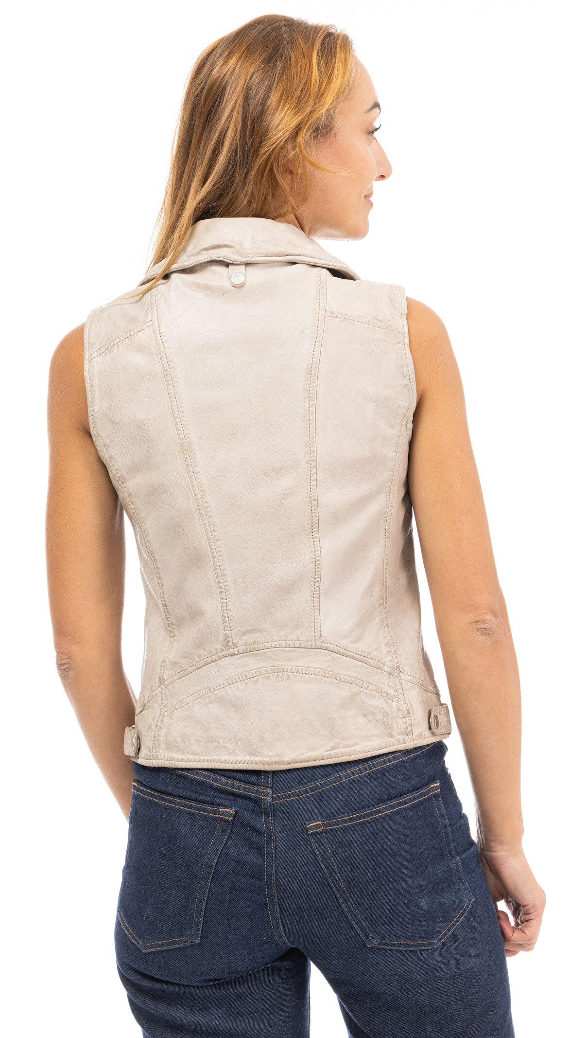 Vêtement en cuir Gilets cuir & fourrure  beige