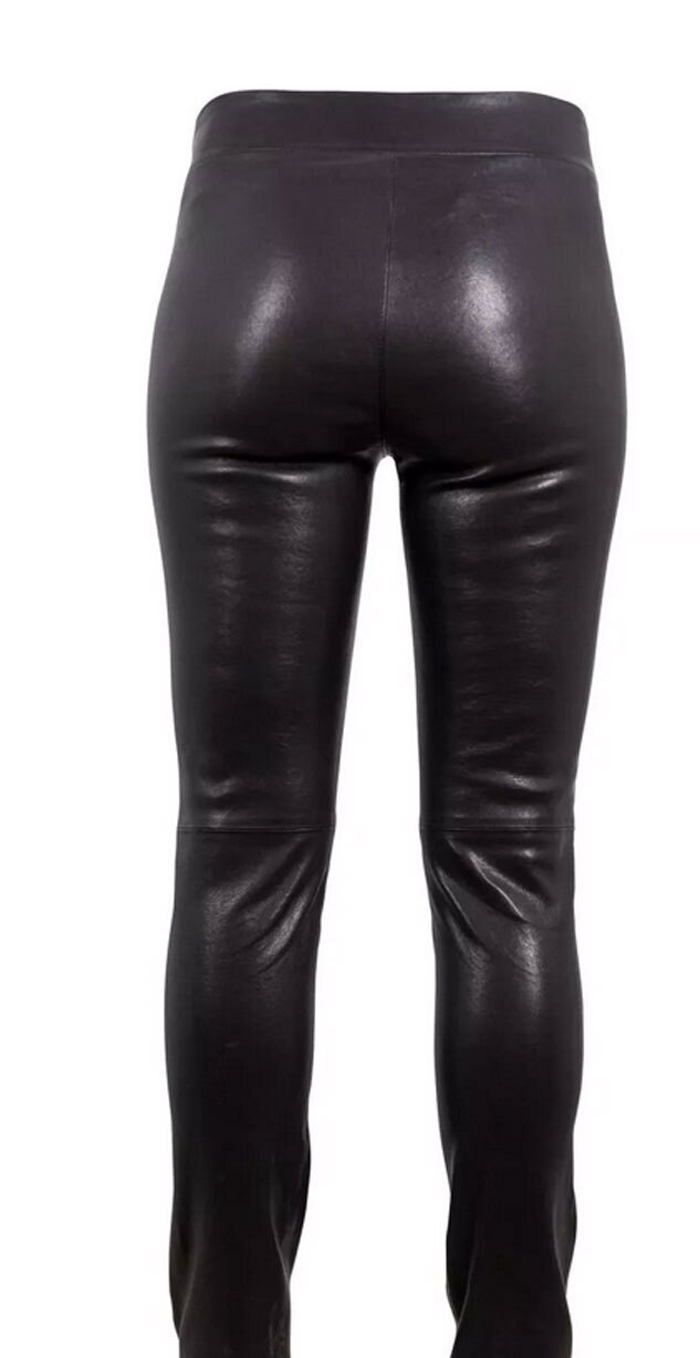 Vêtement en cuir Pantalon cuir noir