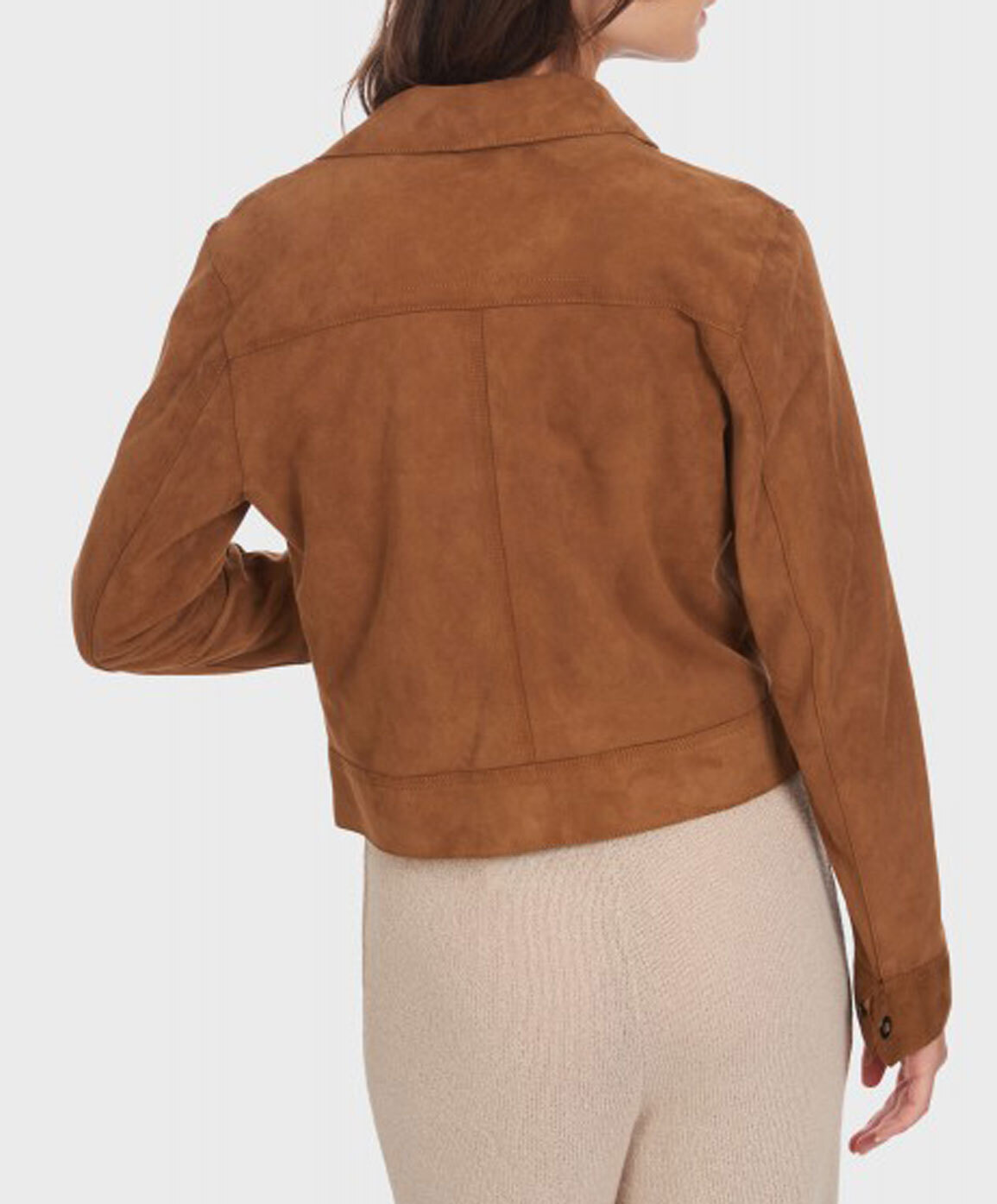 Vêtement en cuir Vestes cuir cognac