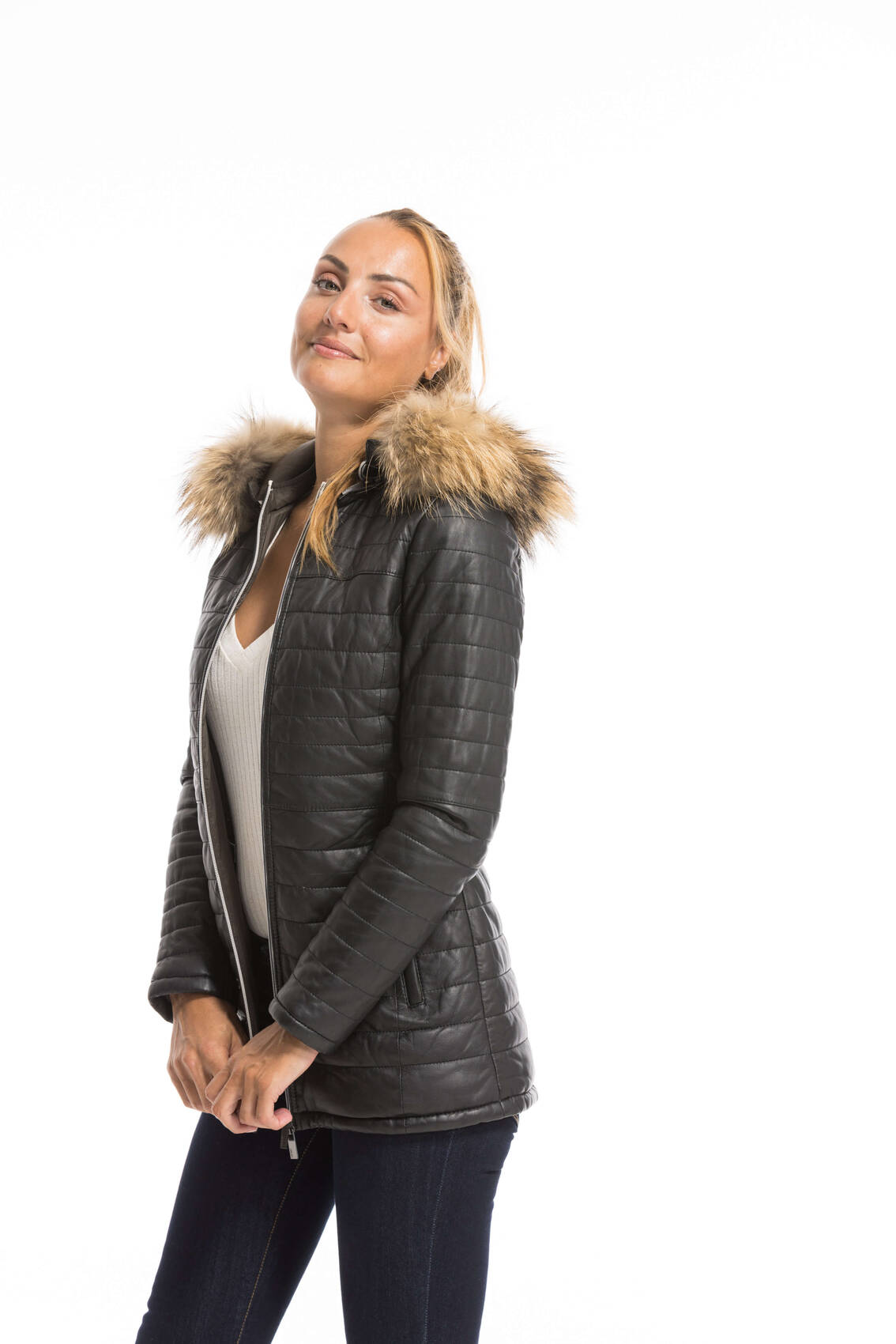 Parka discount cuir femme