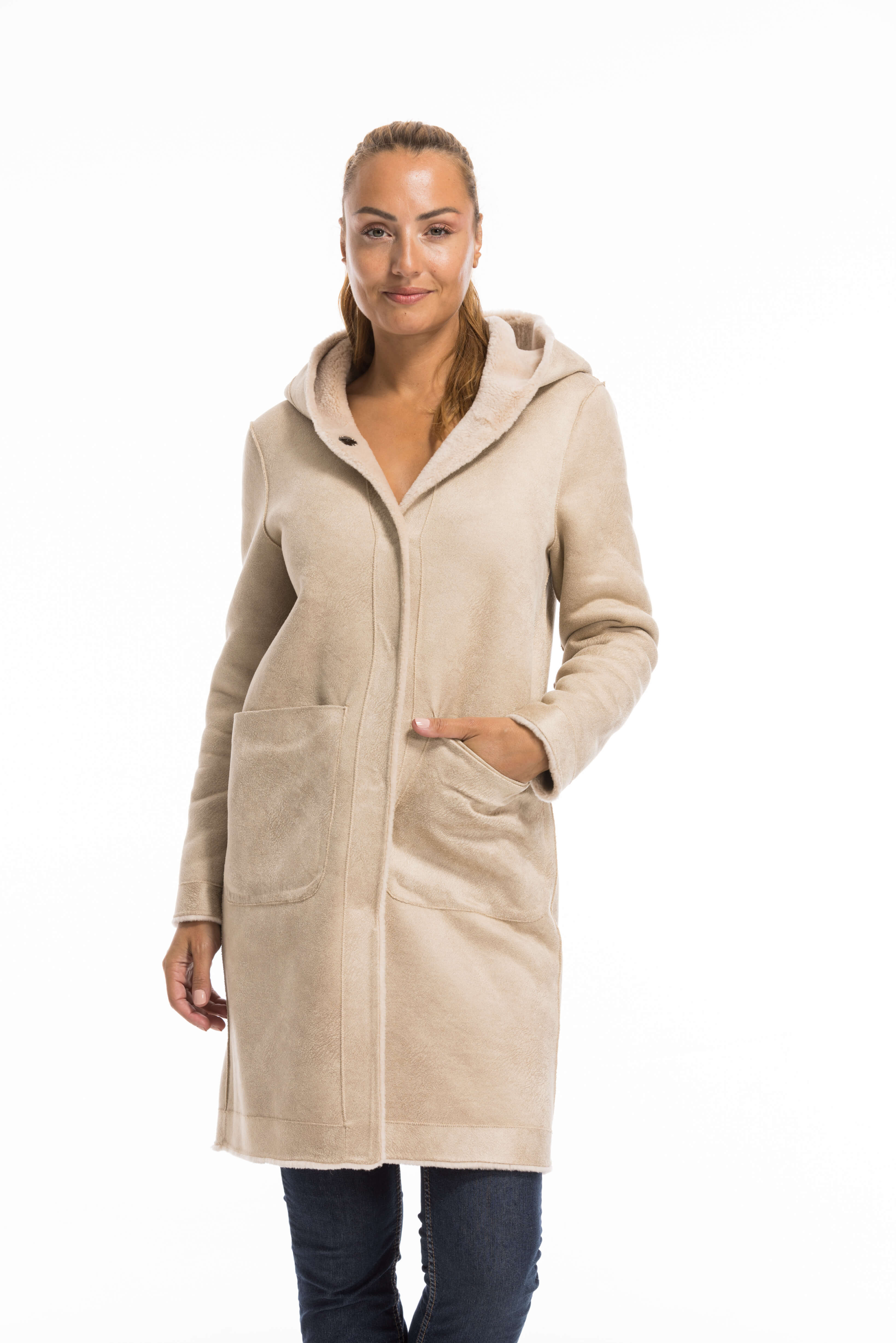 Vêtement en cuir Manteaux cuir beige