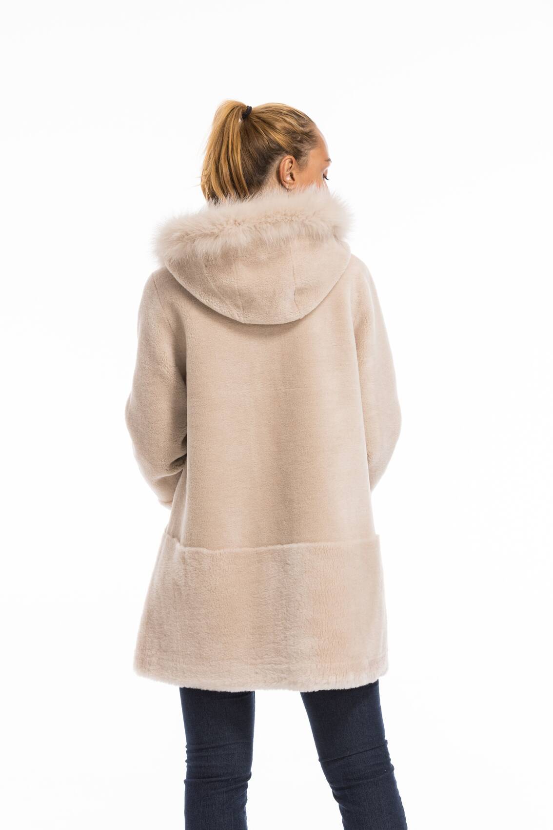 Vêtement en cuir Manteaux cuir beige