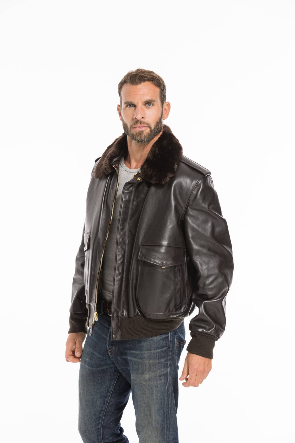 Blouson discount schott cuir