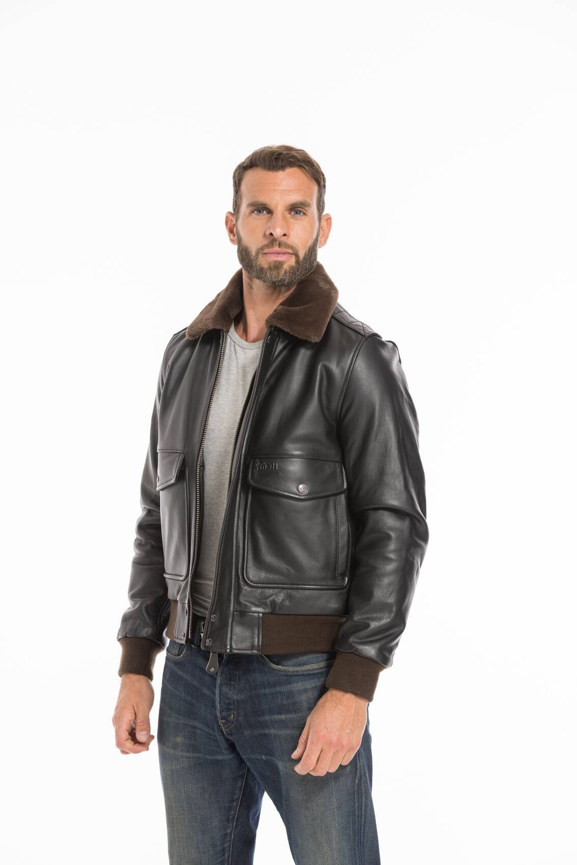 Blouson aviateur schott hot sale