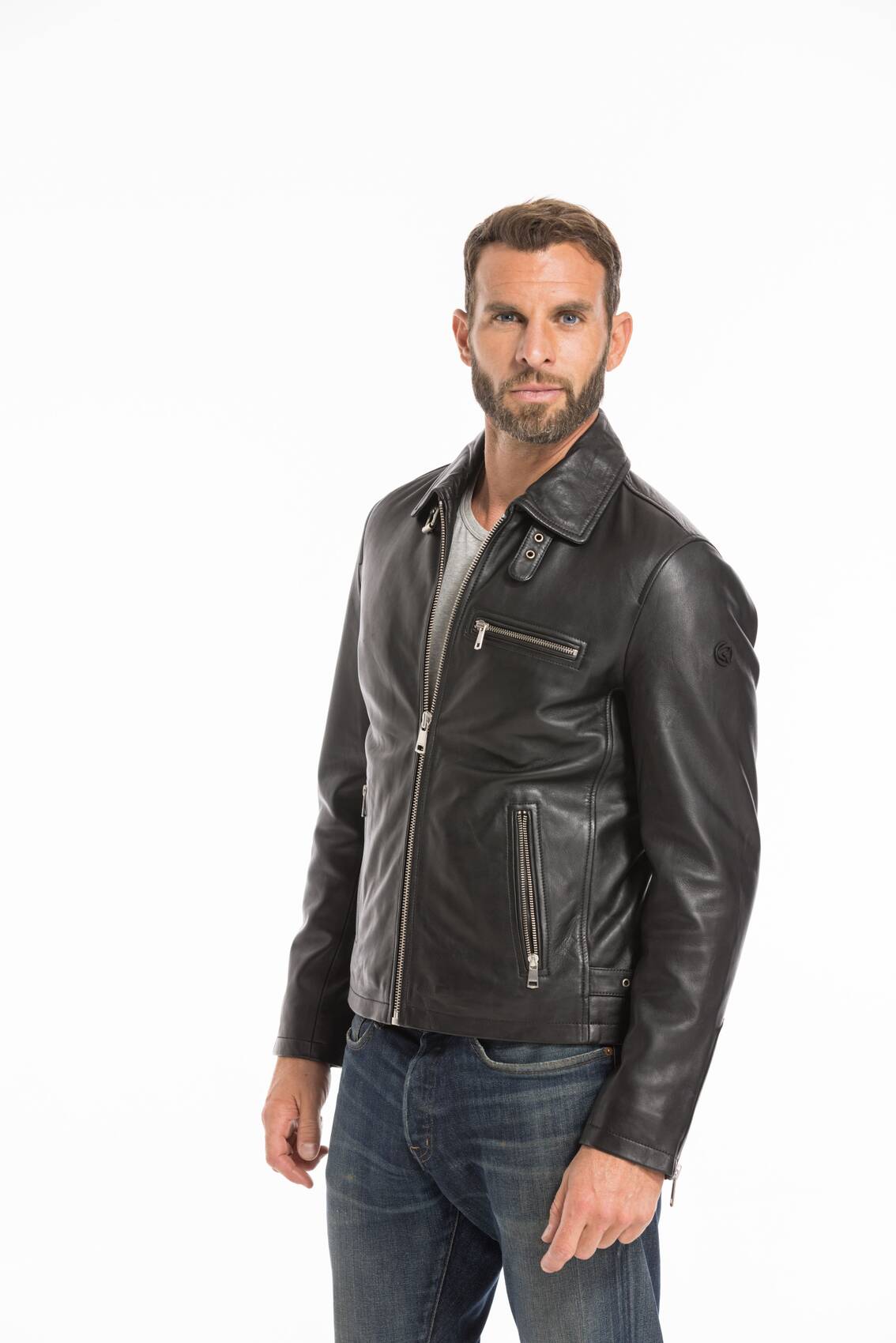 Blouson cuir discount hugo boss mercedes