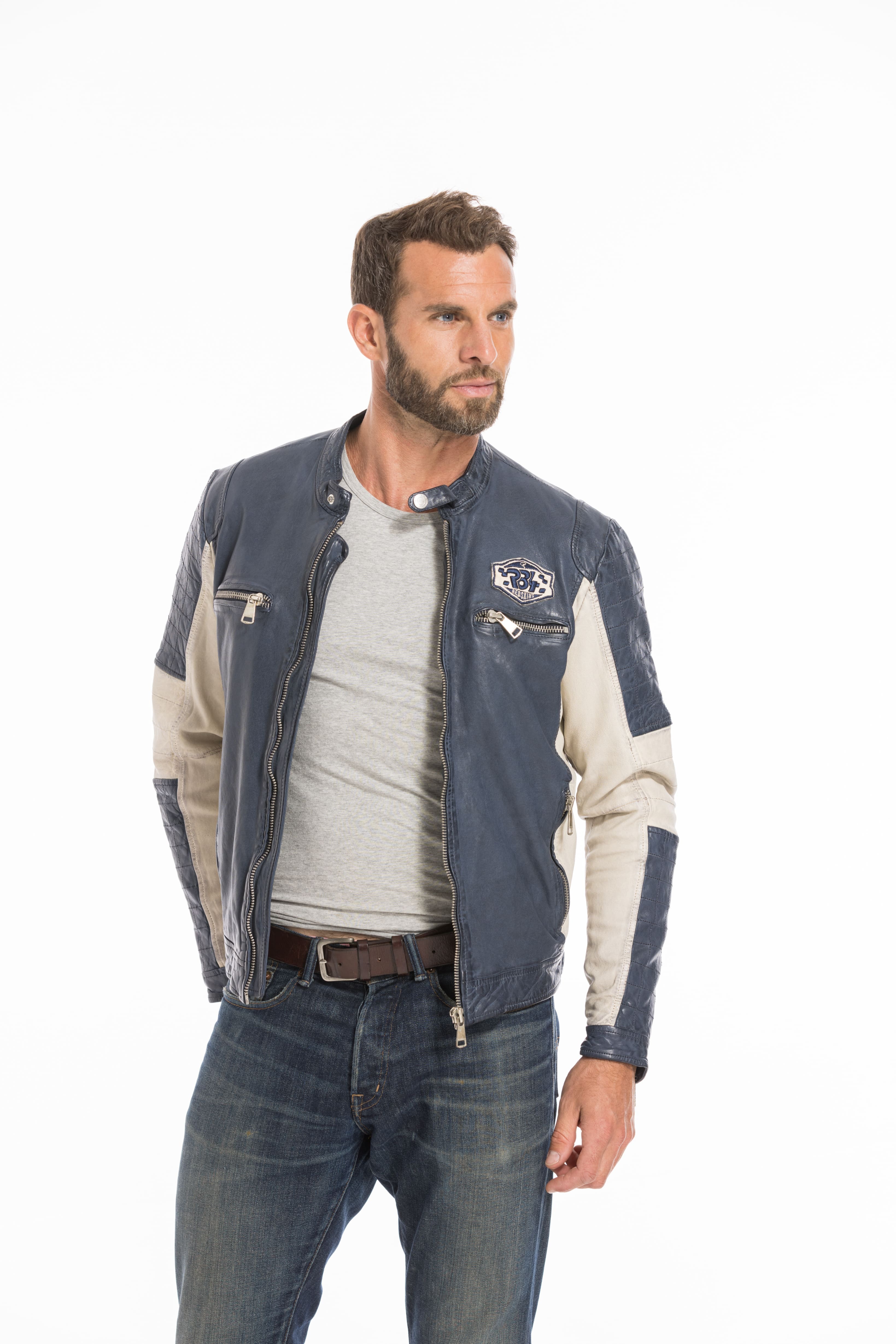 Blouson cuir redskins discount moto