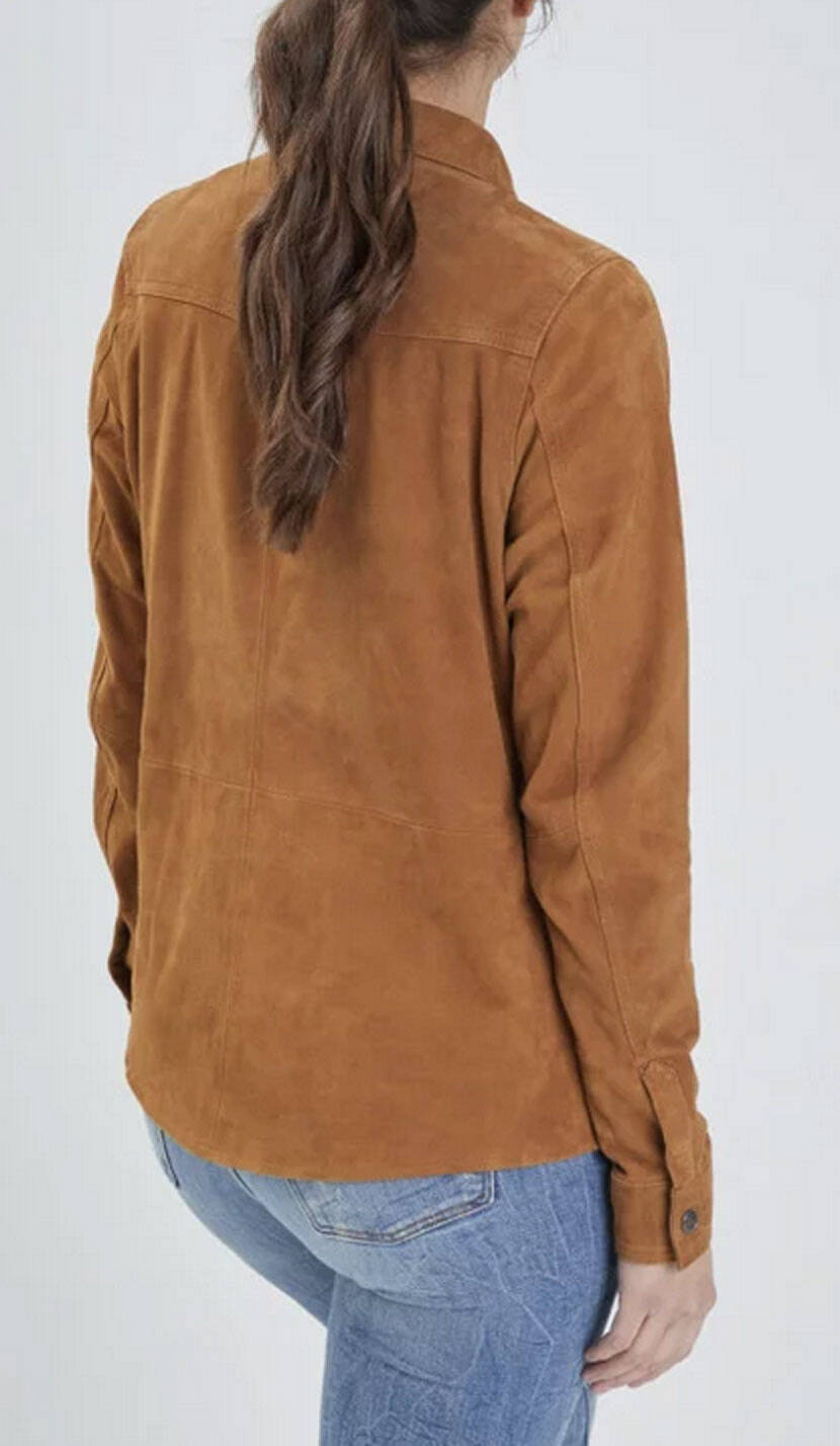 Vêtement en cuir Vestes cuir cognac