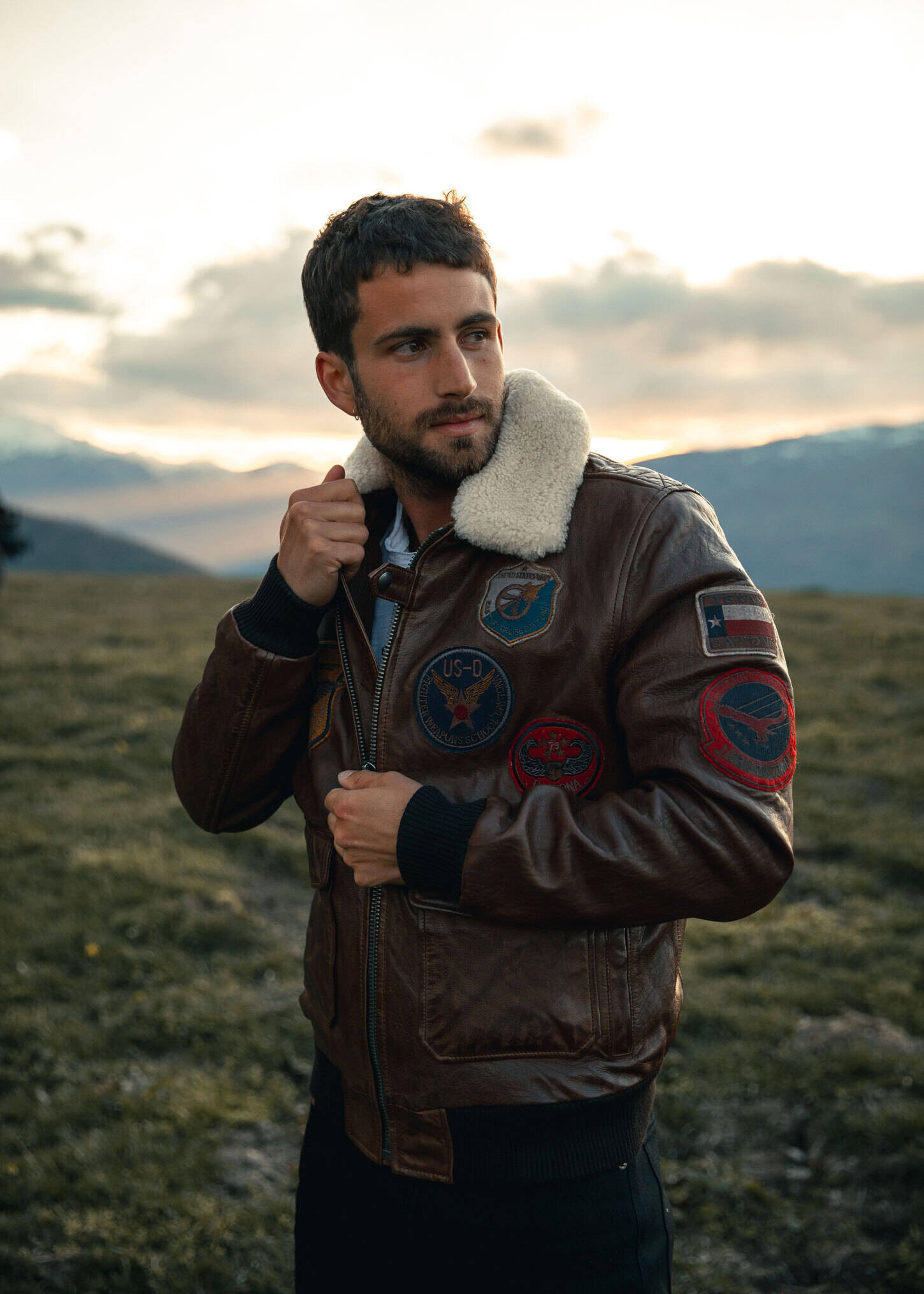 cuirs-guignard-Blouson-cuir homme-bison-style-aviateur-Daytona