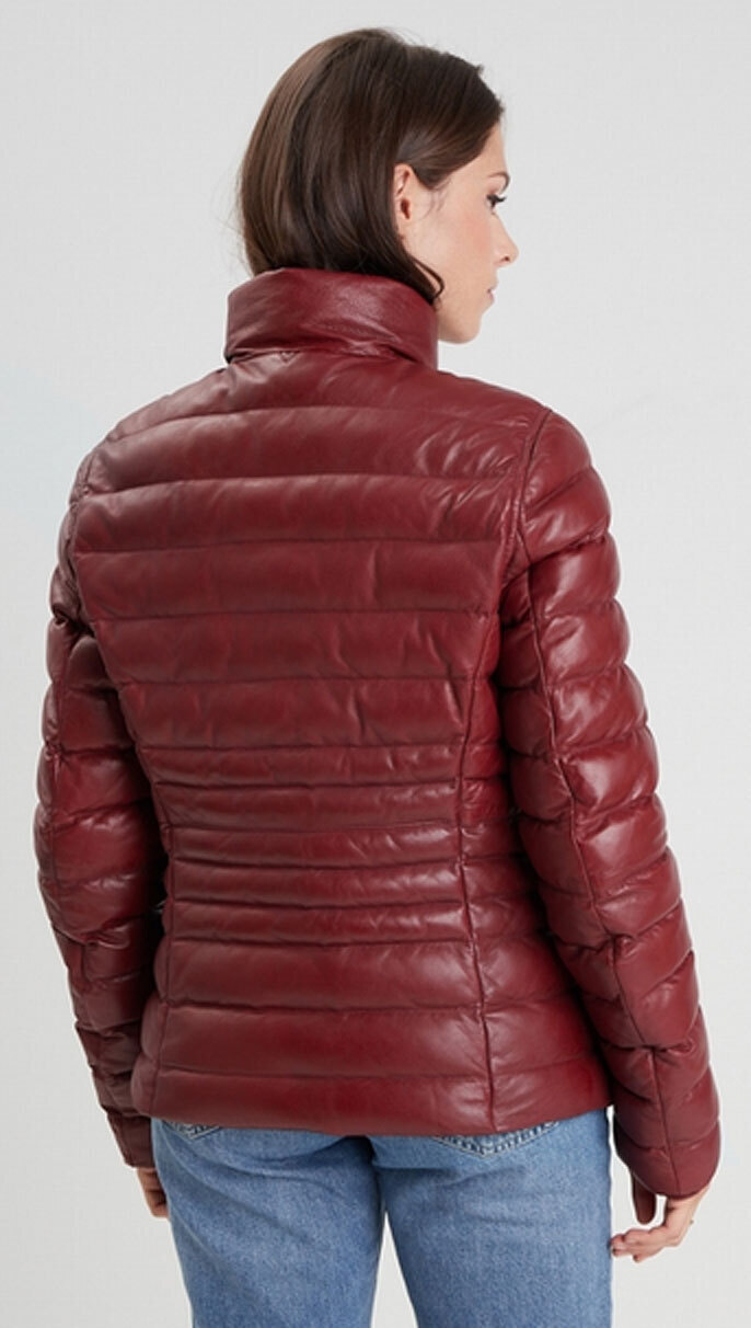 Vêtement en cuir Vestes cuir rouge