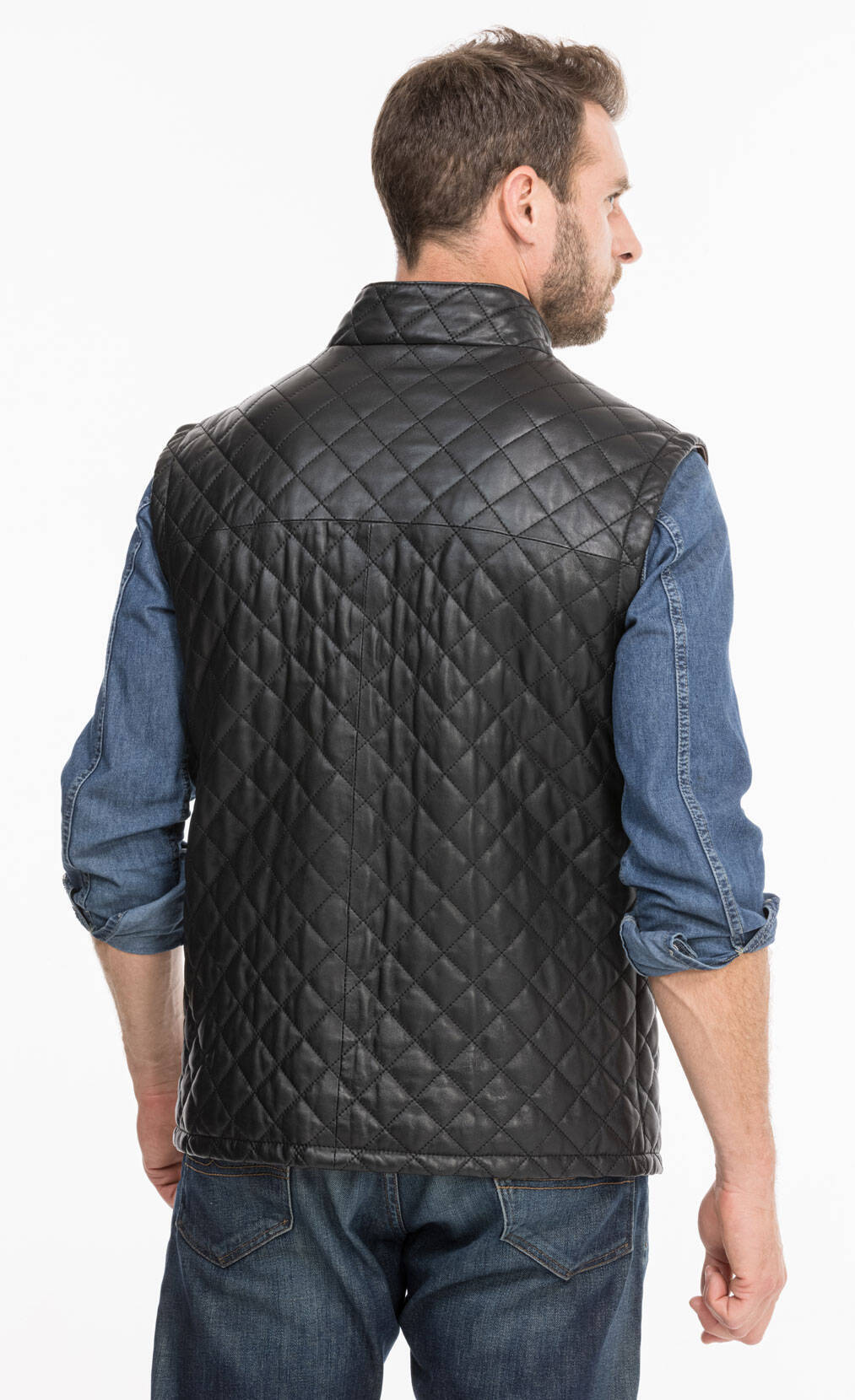 Vêtement en cuir Gilets Cuir  noir