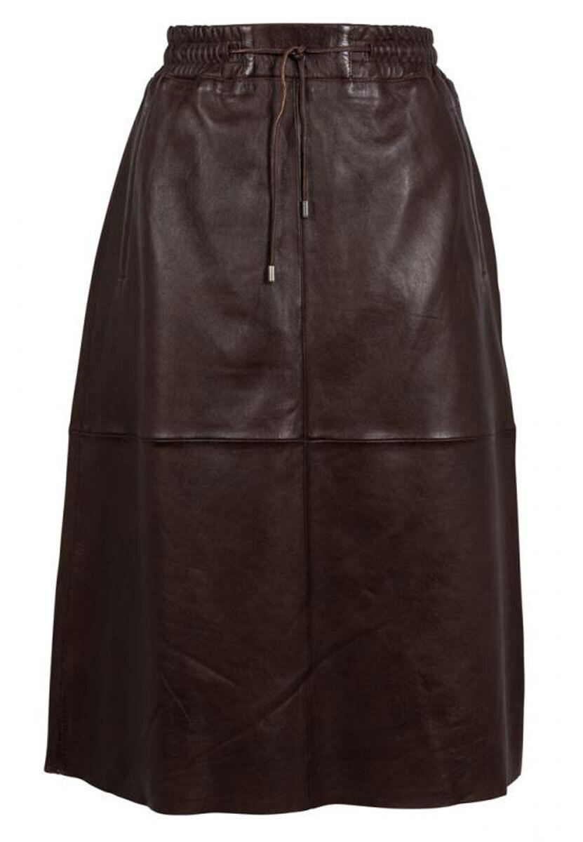 Vêtement en cuir Robes & jupes cuir marron