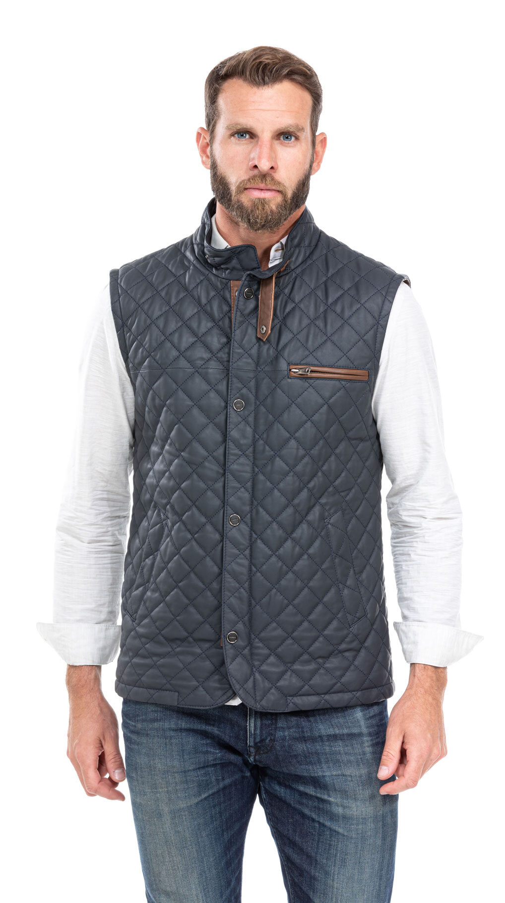 Gilet sans manche homme bleu marine new arrivals