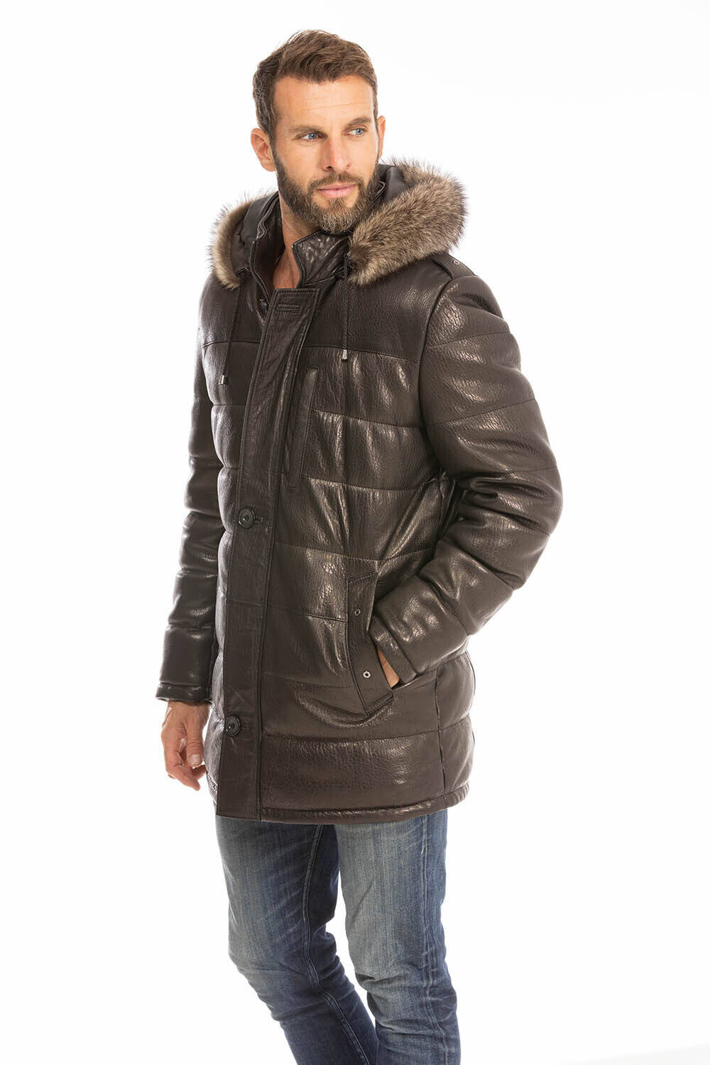 Doudoune 3 outlet quart homme