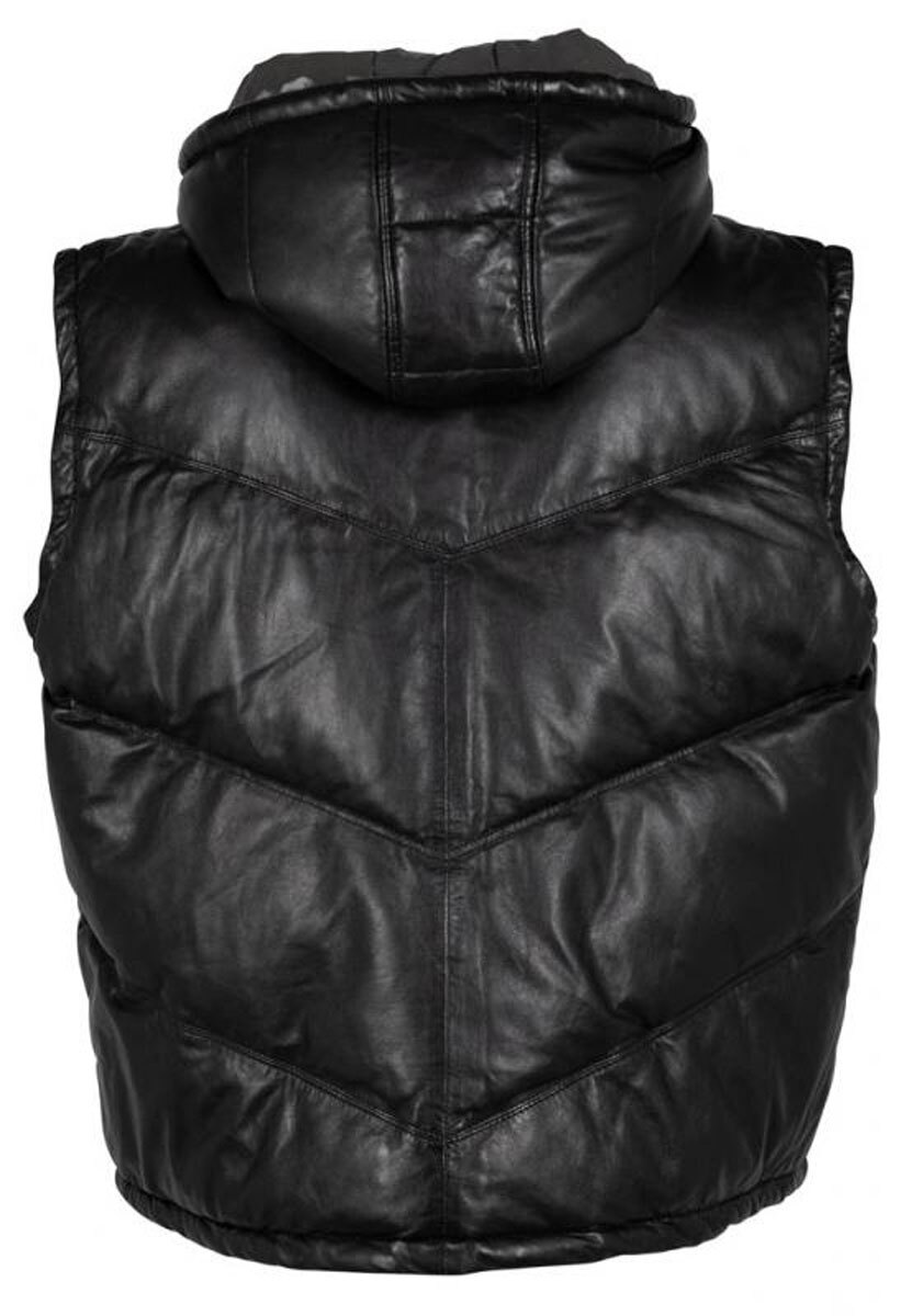 Vêtement en cuir Gilets cuir & fourrure  noir