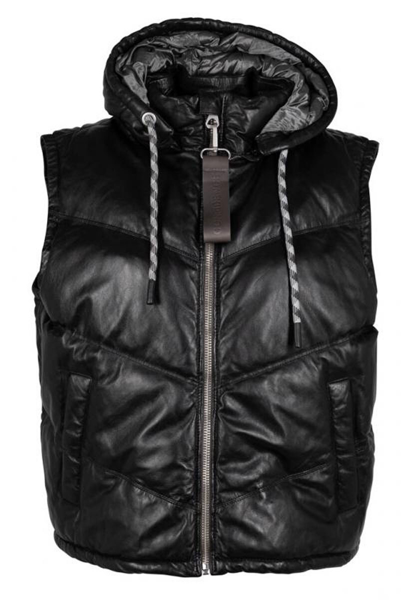 Vêtement en cuir Gilets cuir & fourrure  noir