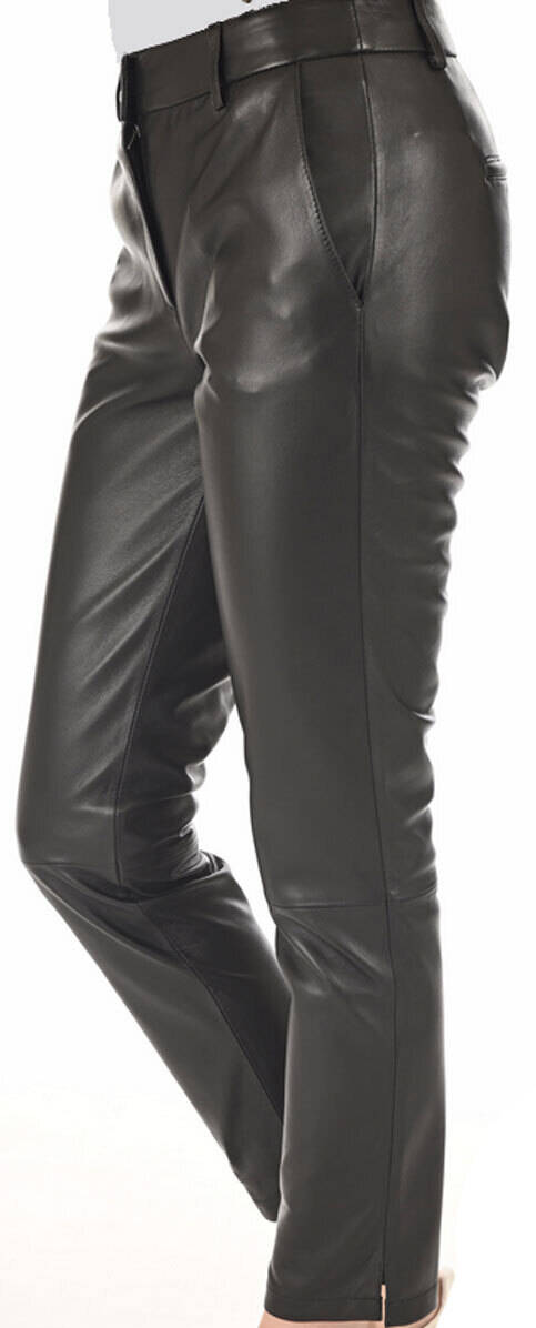 Vêtement en cuir Pantalon cuir noir