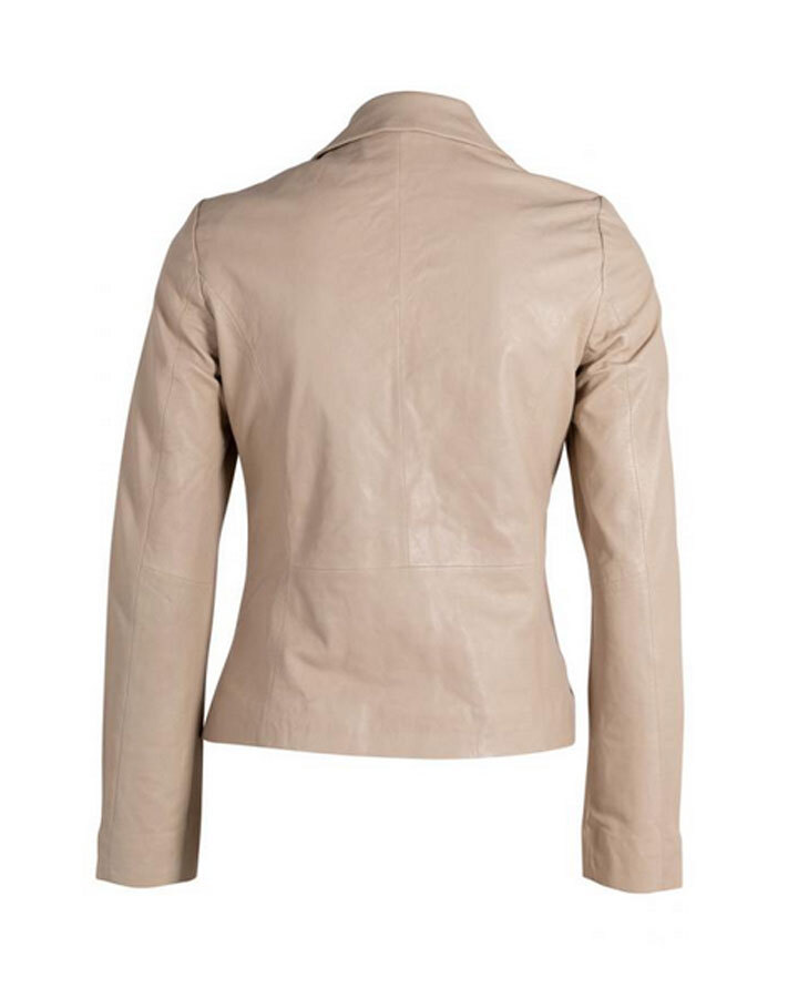 Vêtement en cuir Vestes cuir beige