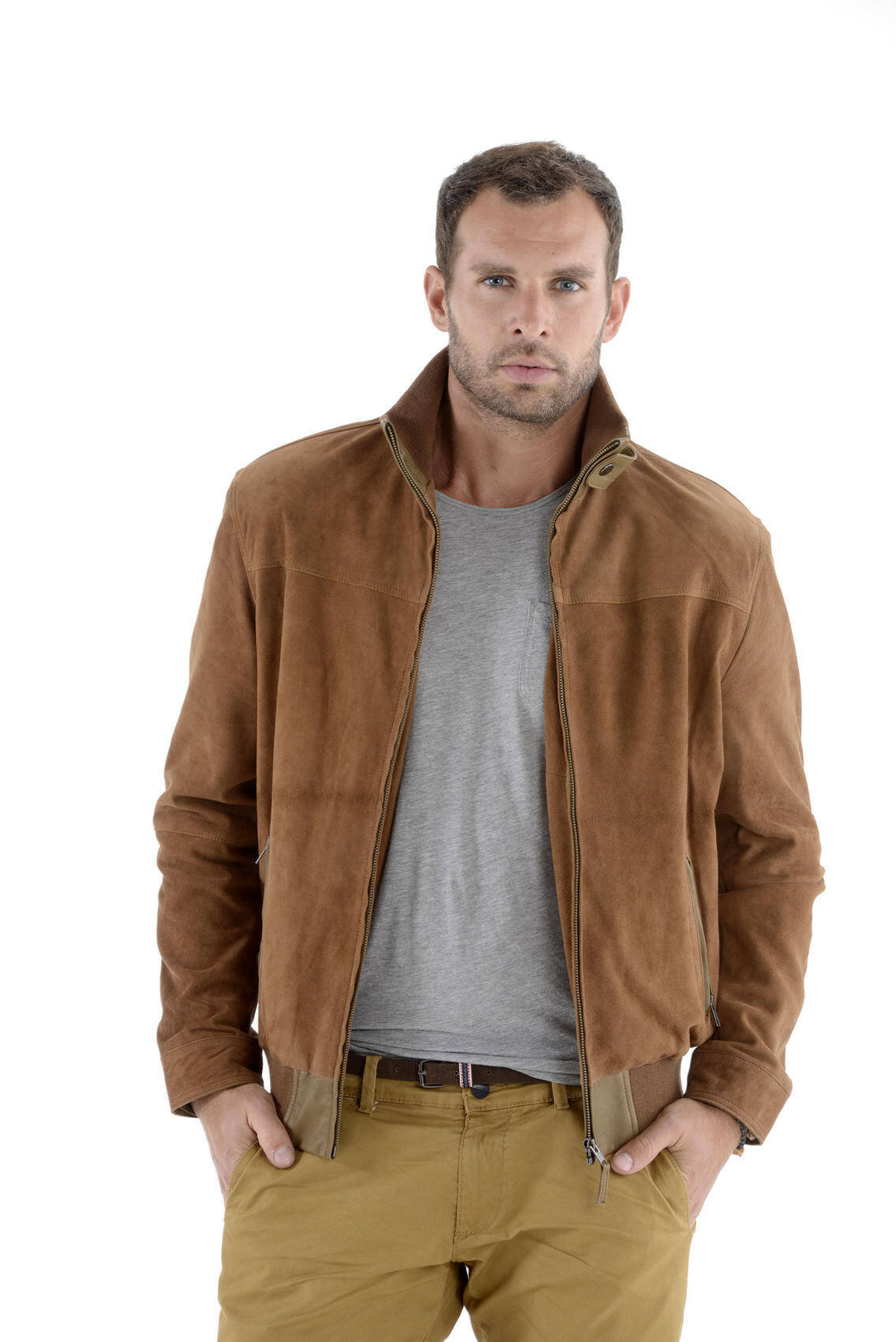 blouson daim homme cuir