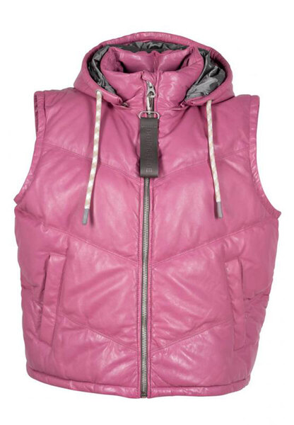 Vêtement en cuir Gilets cuir & fourrure  rose